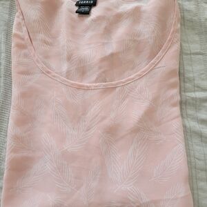 Torrid Blush Pink Sheer Top Size 1X